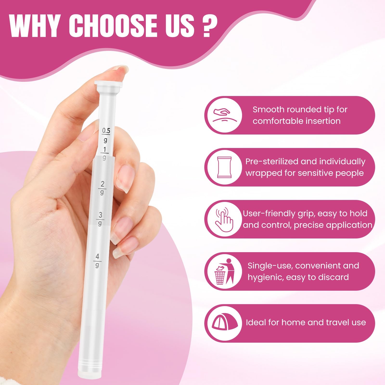 30 Pack Disposable Vaginal Suppository Applicator for 30 Count (pack of 1)