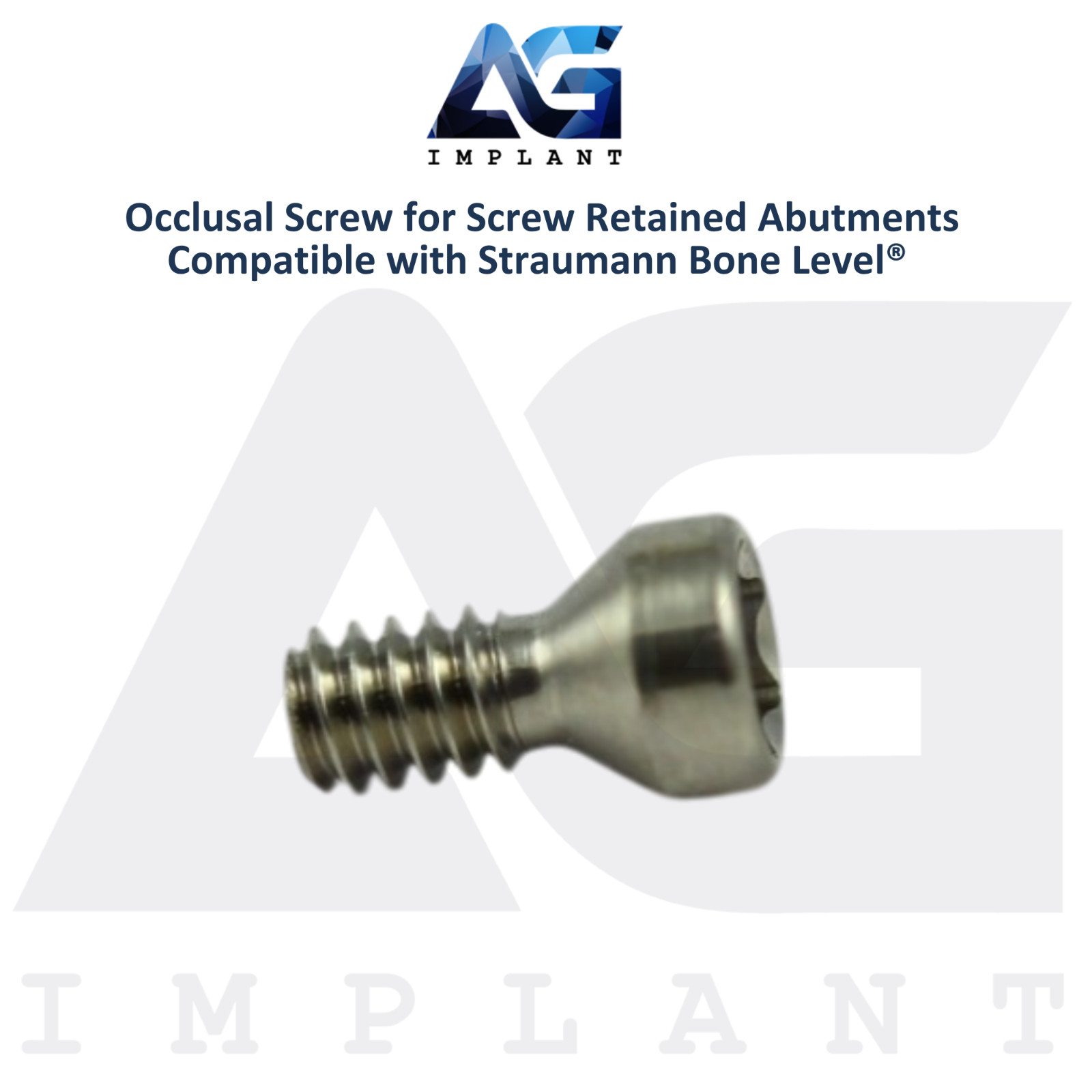10 Titanium Screw Retained Prosthetics Straumann B0ne Level® Compatible 3.7mm