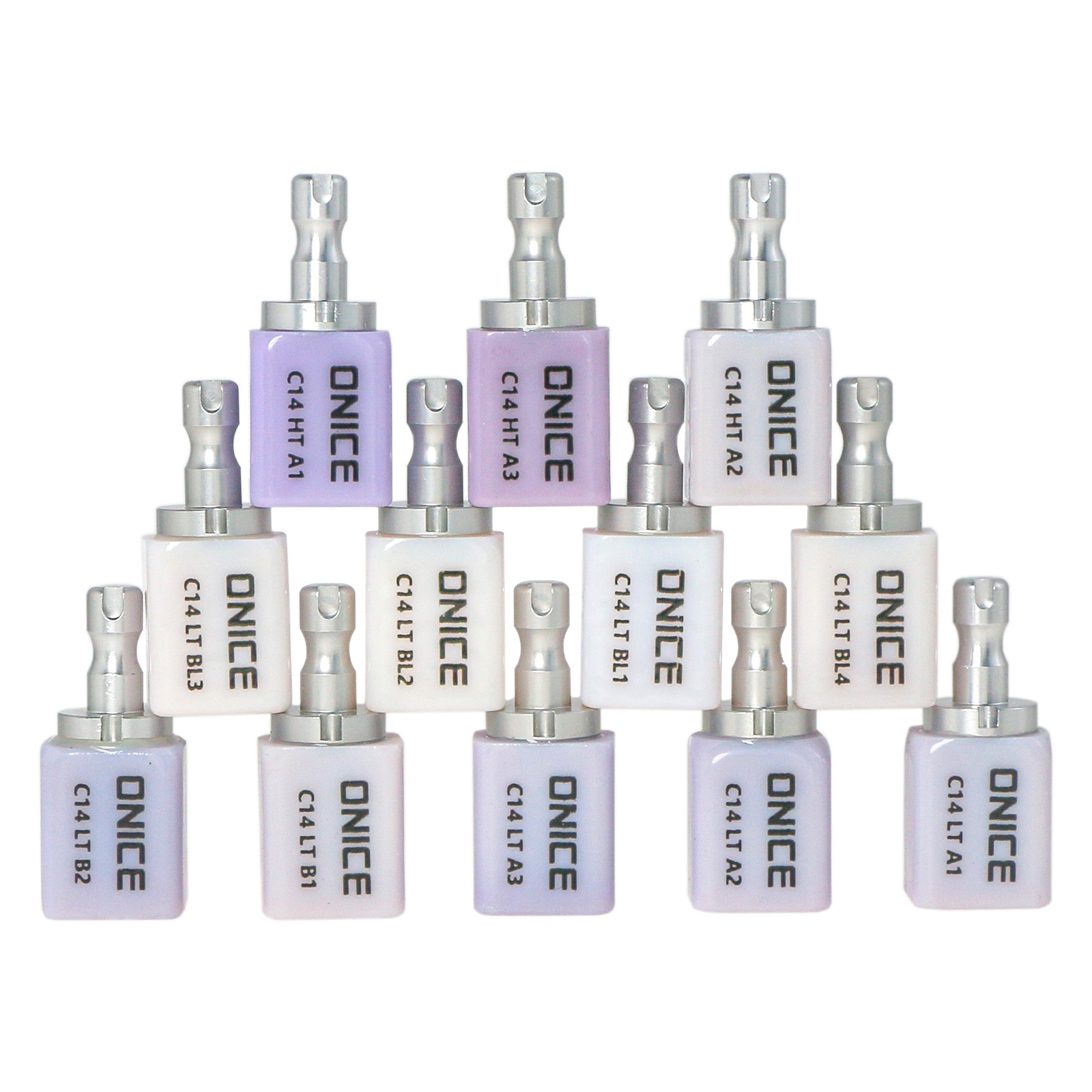 5Pcs/Box Dental LT HT C14 Glass Ceramic Lithium Dislicate Blocks Cerec CAD/CAM