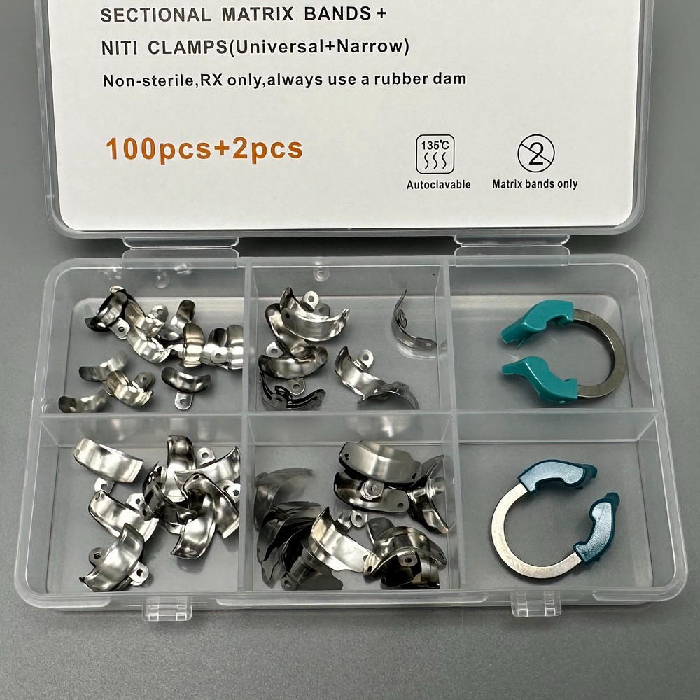 Dental Sectional Matrix Bands M4 Metal Matrices Clamp Matrix Bands Plier USA