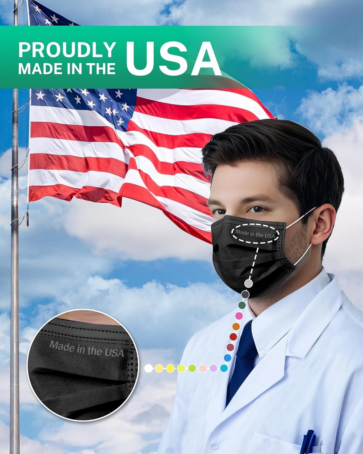 Breathable Face Masks – 4-Ply, ASTM Level 3, Perfect for Everyday Wear