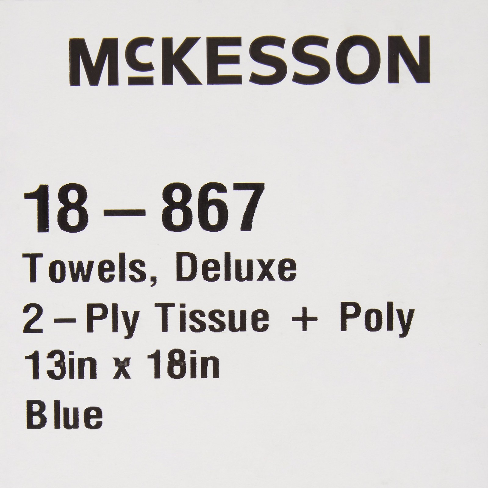 McKesson Blue Dental Medical Tattoo Procedure 2-Ply Towel Bibs 13″ W x 18” L –