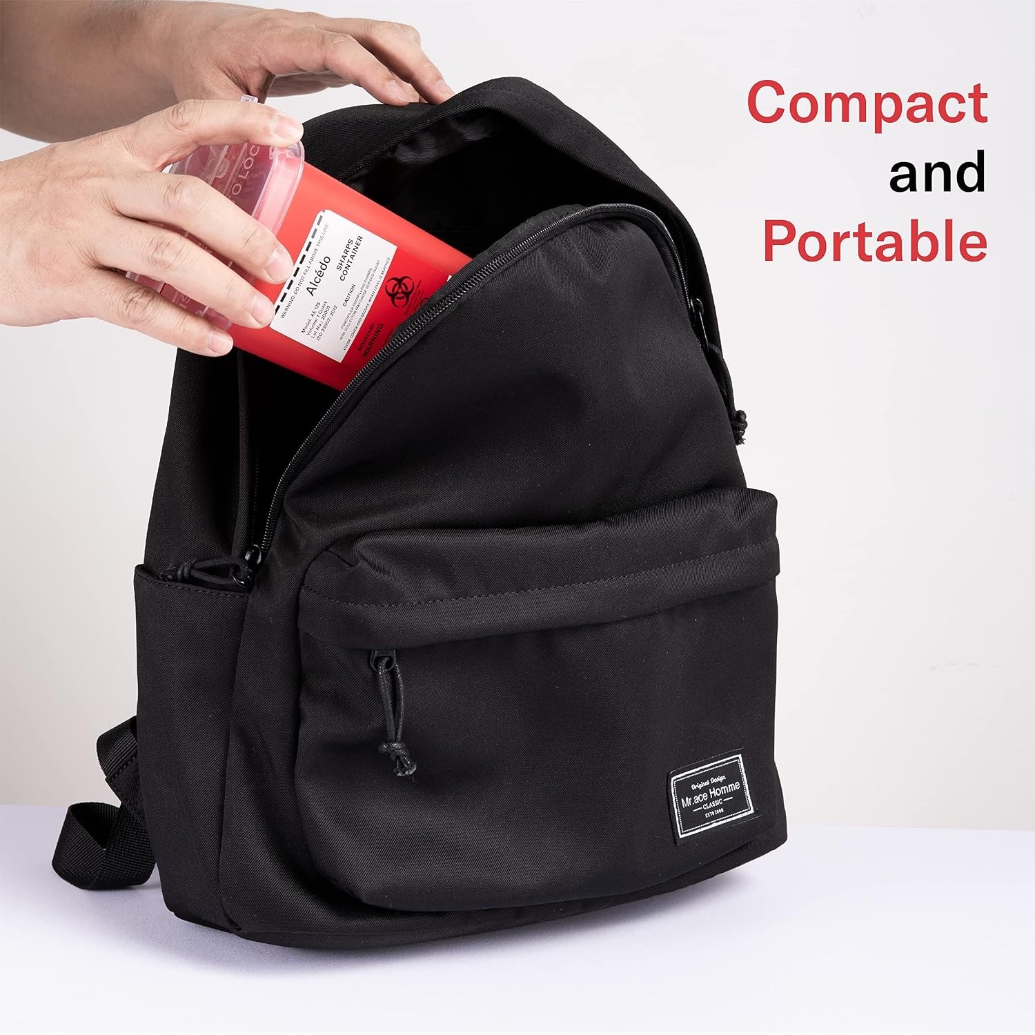 Portable 1 Quart Sharps Container Set for Home & Professional Use – 3 Count