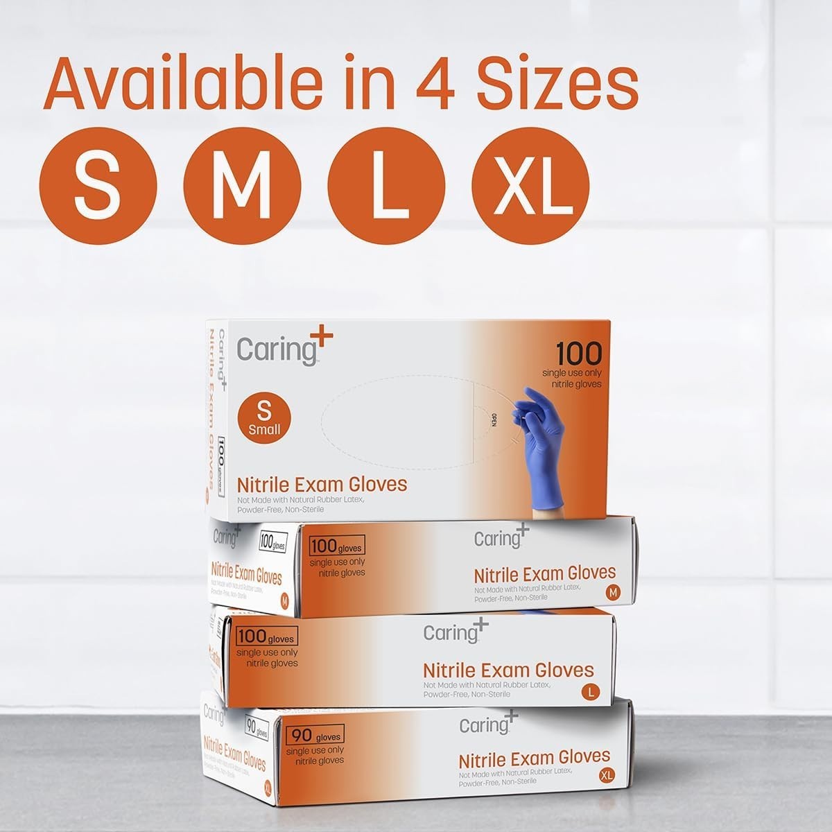100-Count Nitrile Exam Gloves – Powder-Free, Waterproof, Ambidextrous Protection