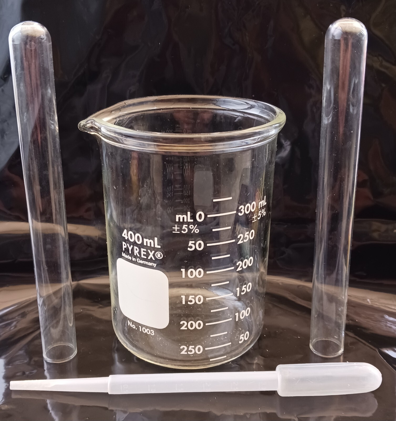 PYREX Measuring Glass Beaker Test Tubes Pipette Lot Halloween Mad Scientist Lot