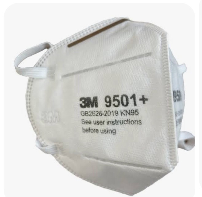 3M KN95 Respirator Face Mask – White (9501) (50 Pack)