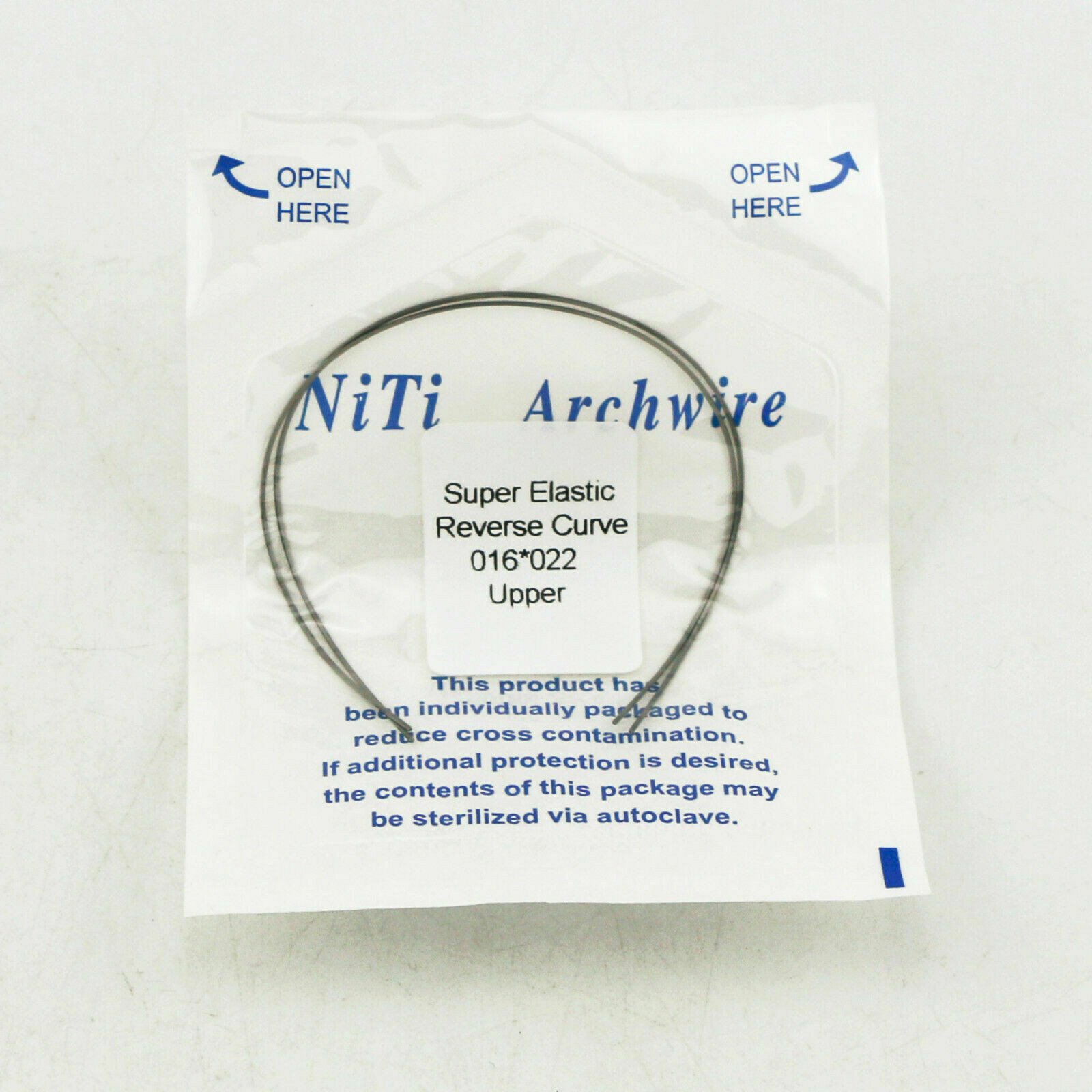 Dental Orthodontic Niti Arch Wire Reverse Curve Round Upper/Lower 012-020
