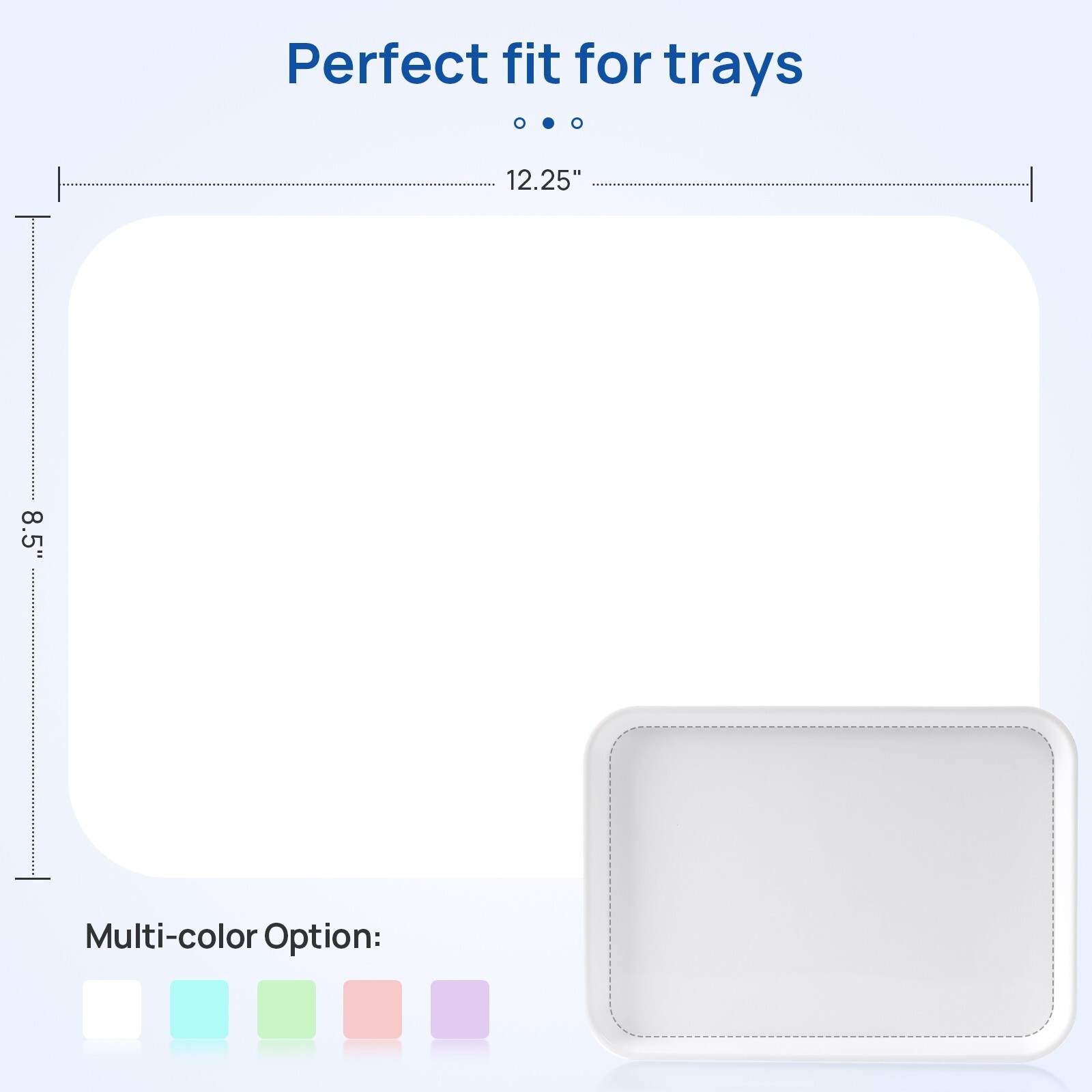 1000pcs Paper Dental Tray Covers Size B 8.5″ x 12.25 White Tattoo Medical