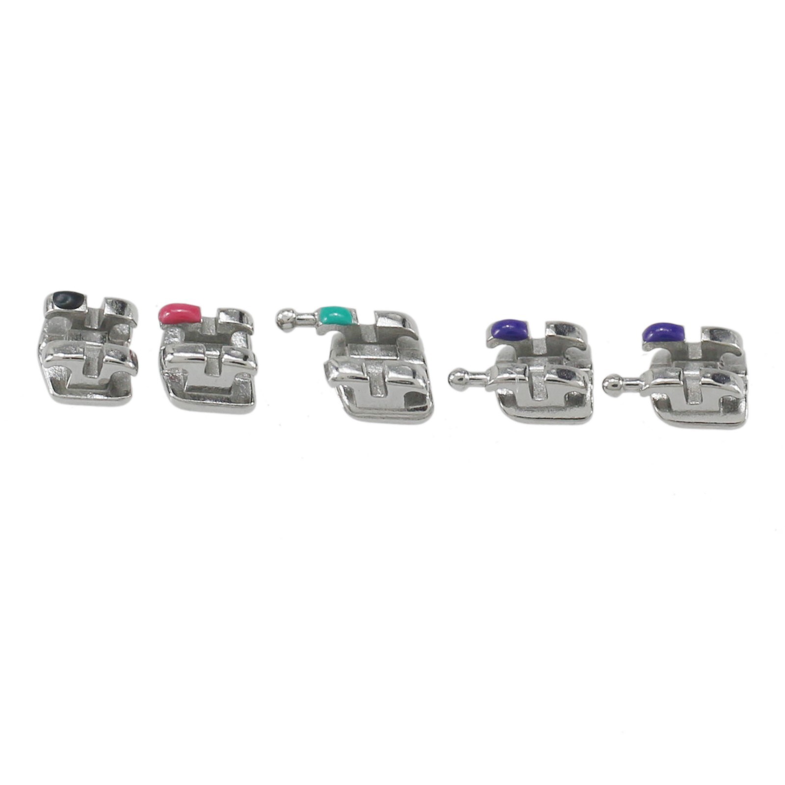Dental Orthodontic Metal Brackets Braces Mini MIM Roth MBT 018 022 345 Hooks 5-5