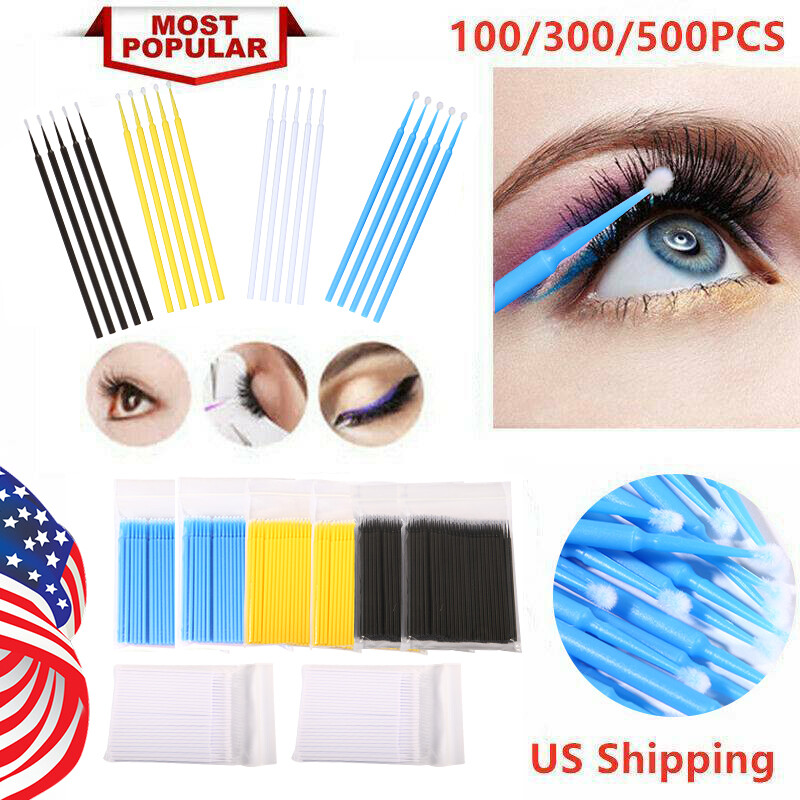 Dental Disposable Micro Brush Teeth Applicators Eyelash Extension Make up