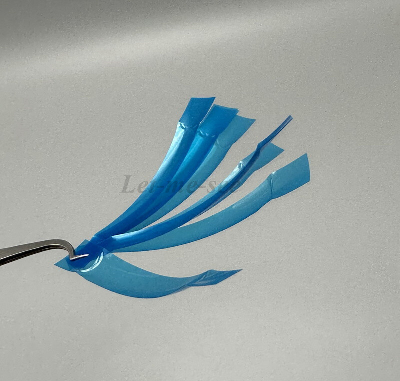 Dental Transparent Anterior Polyester Strip Blue Thickness 0.05mm Dental Materia
