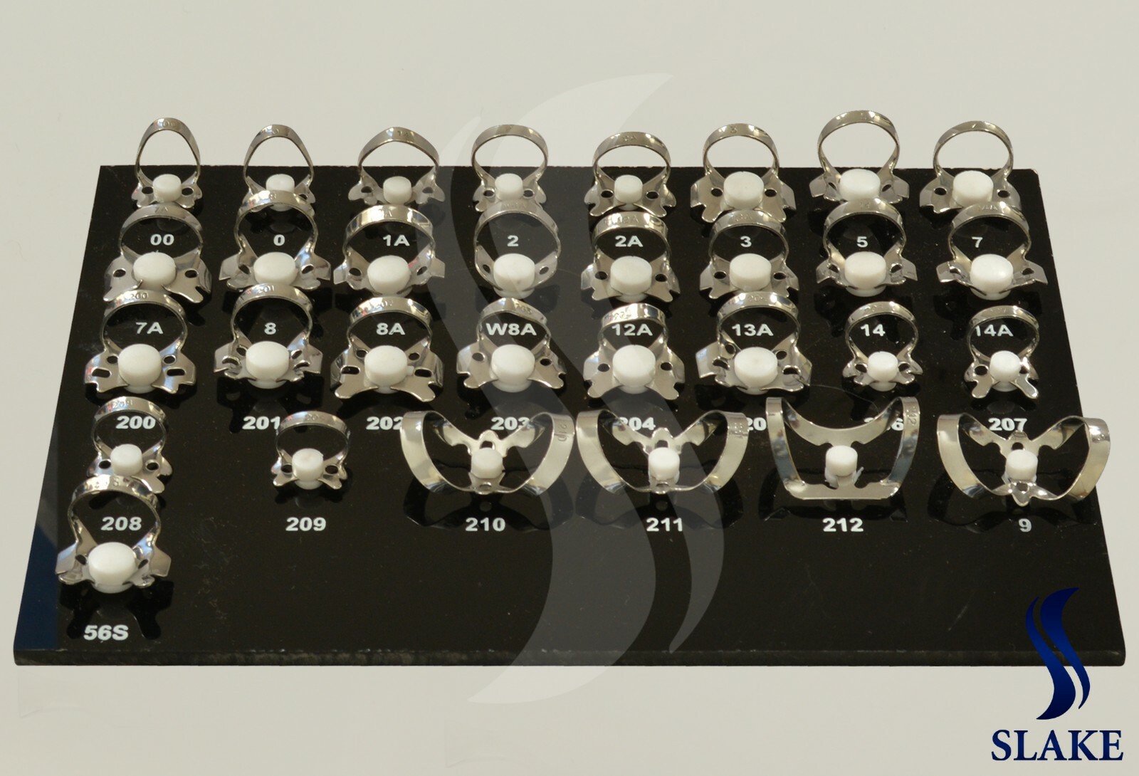 31 PCS ENDODONTIC RUBBER DAM CLAMP Dental Instruments ENDO With Black Tray