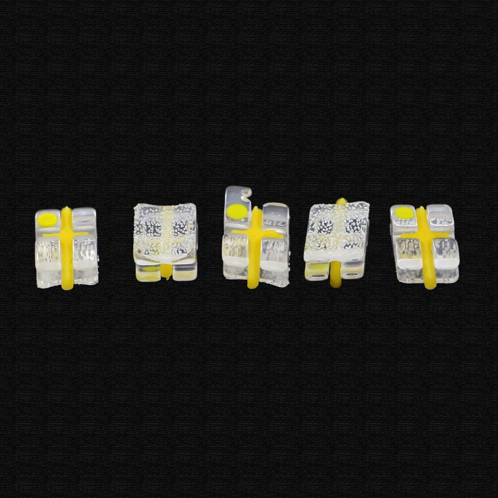 Orthodontic Sapphire Bracket Monocrystalline Aesthetic Brace Roth 022 3w/h Upper