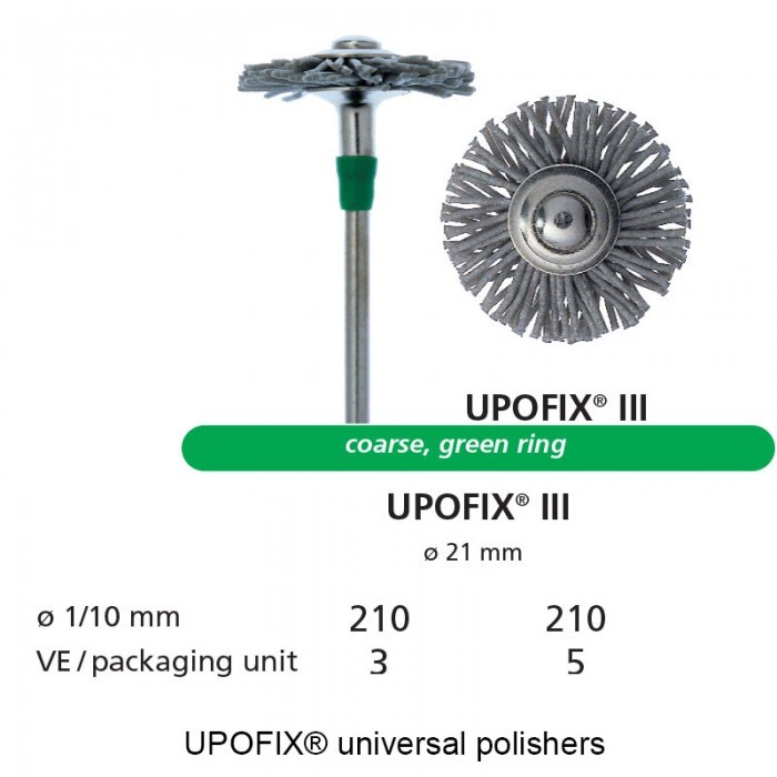 Upofix polisher brush pre polishing movements occlusal DFS Diamon ceramic green