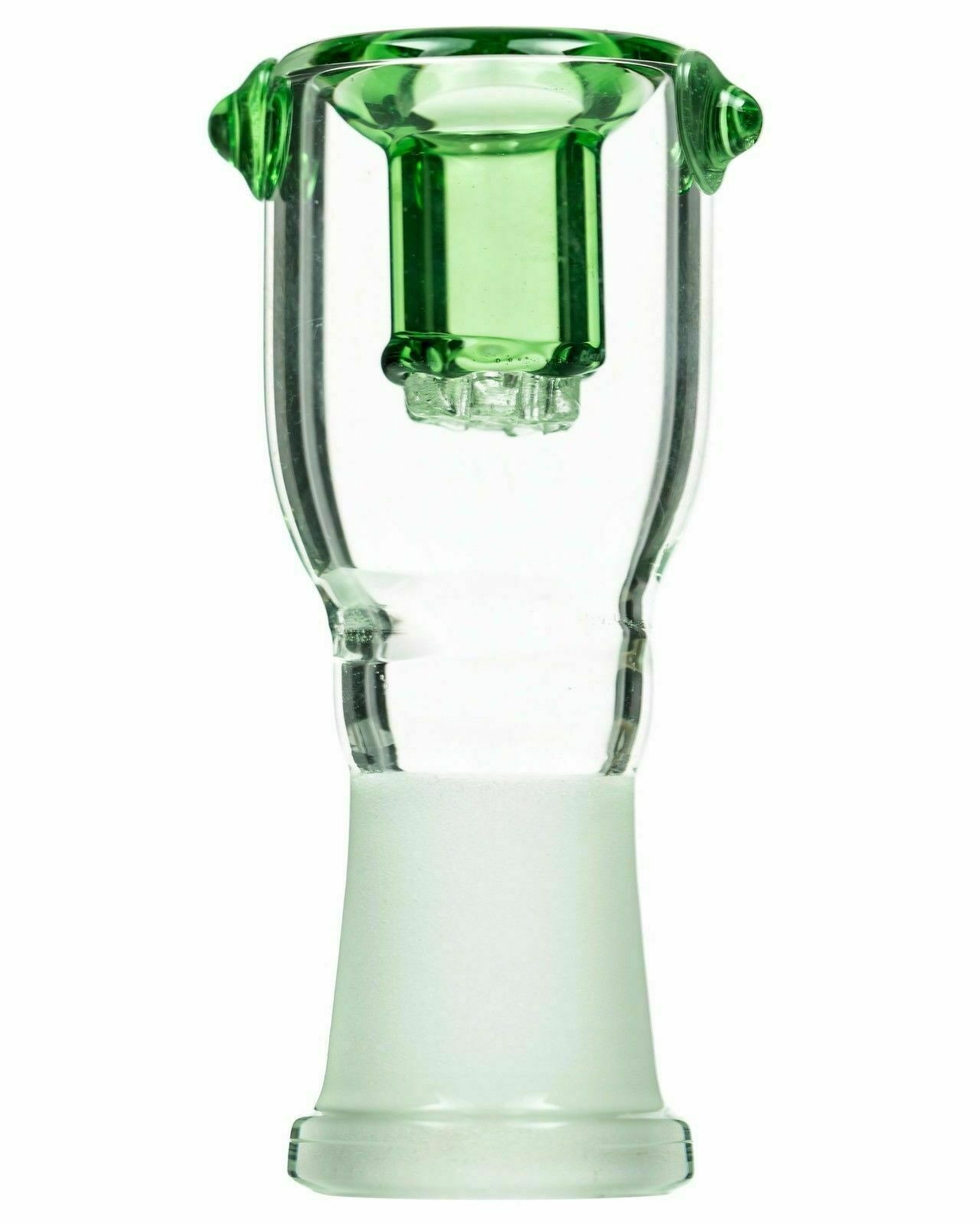 14mm Female Honeycomb Screen Glass Slide Bowl – Green Blue or Clear