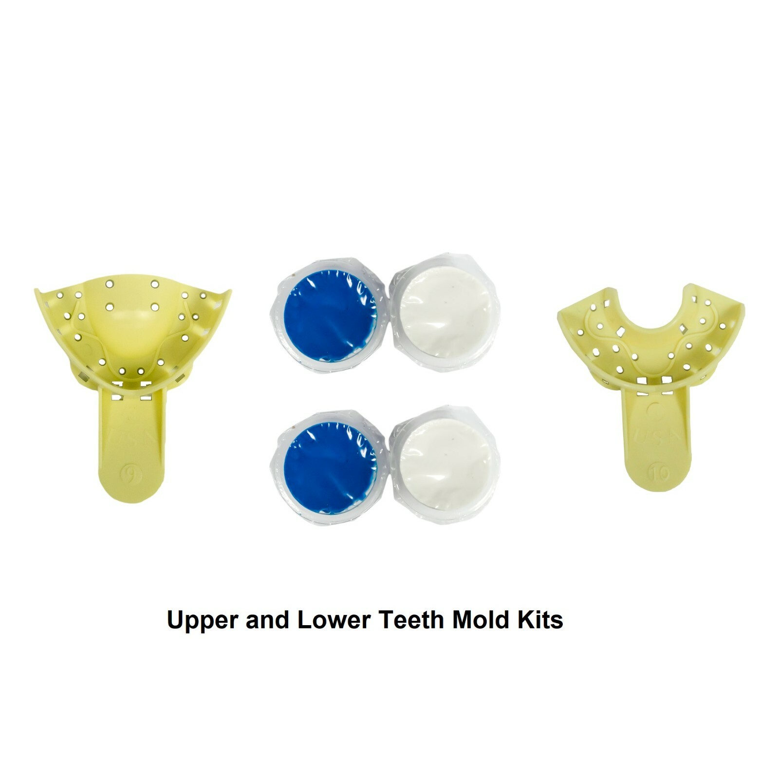 Grillz Custom Molding Dental Impression Putty Kit for Anterior Upper Lower Teeth