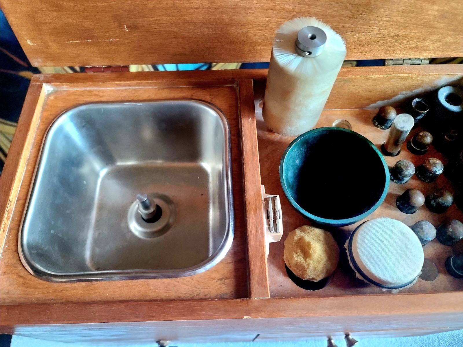 Vintage Industrial Dental, Watch, Glass Maybe Contacts Polisher. Works!