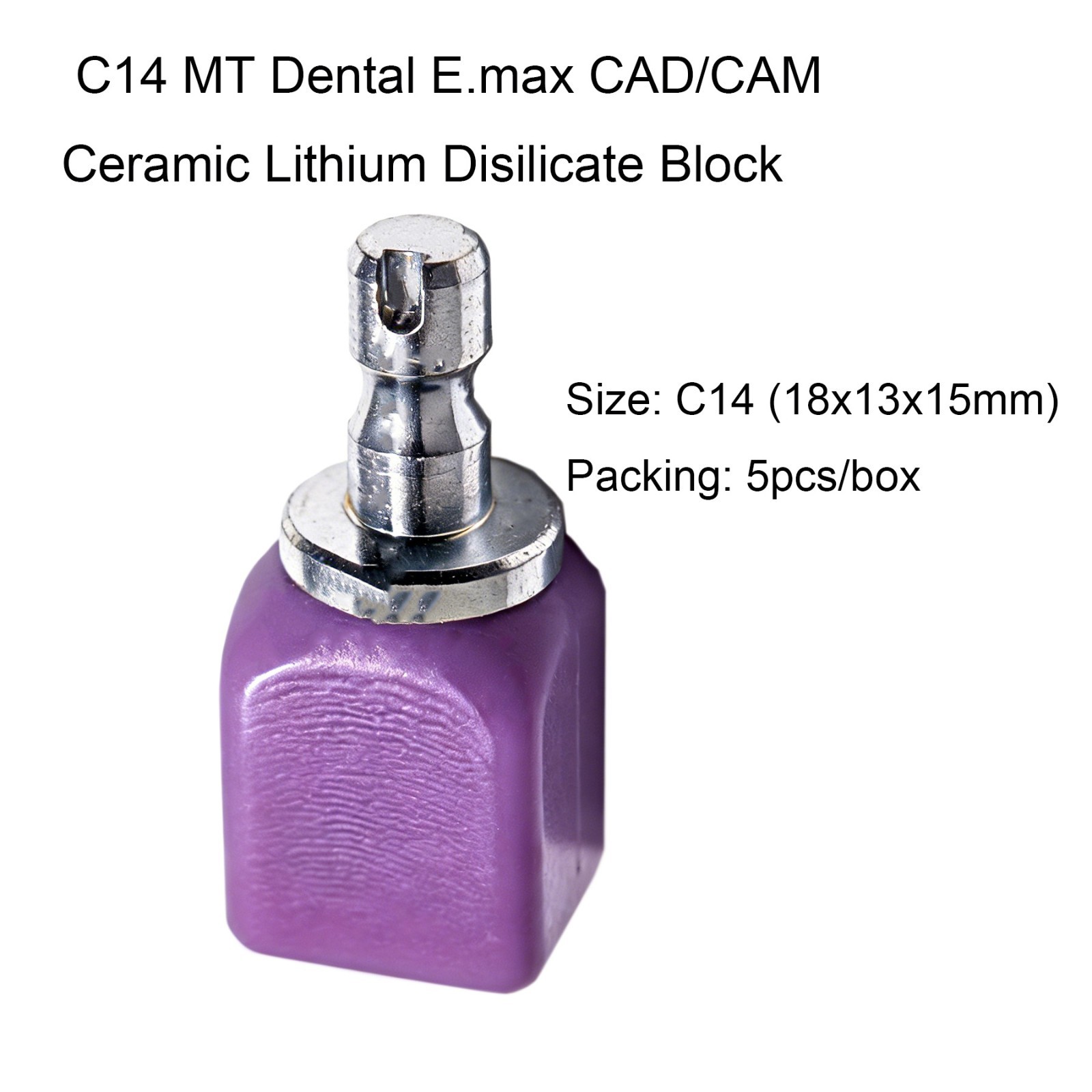 C14 Dental Emax Ceramic Blocks Lithium Disilicate Blocks CAD/CAM CEREC 5pcs/Box