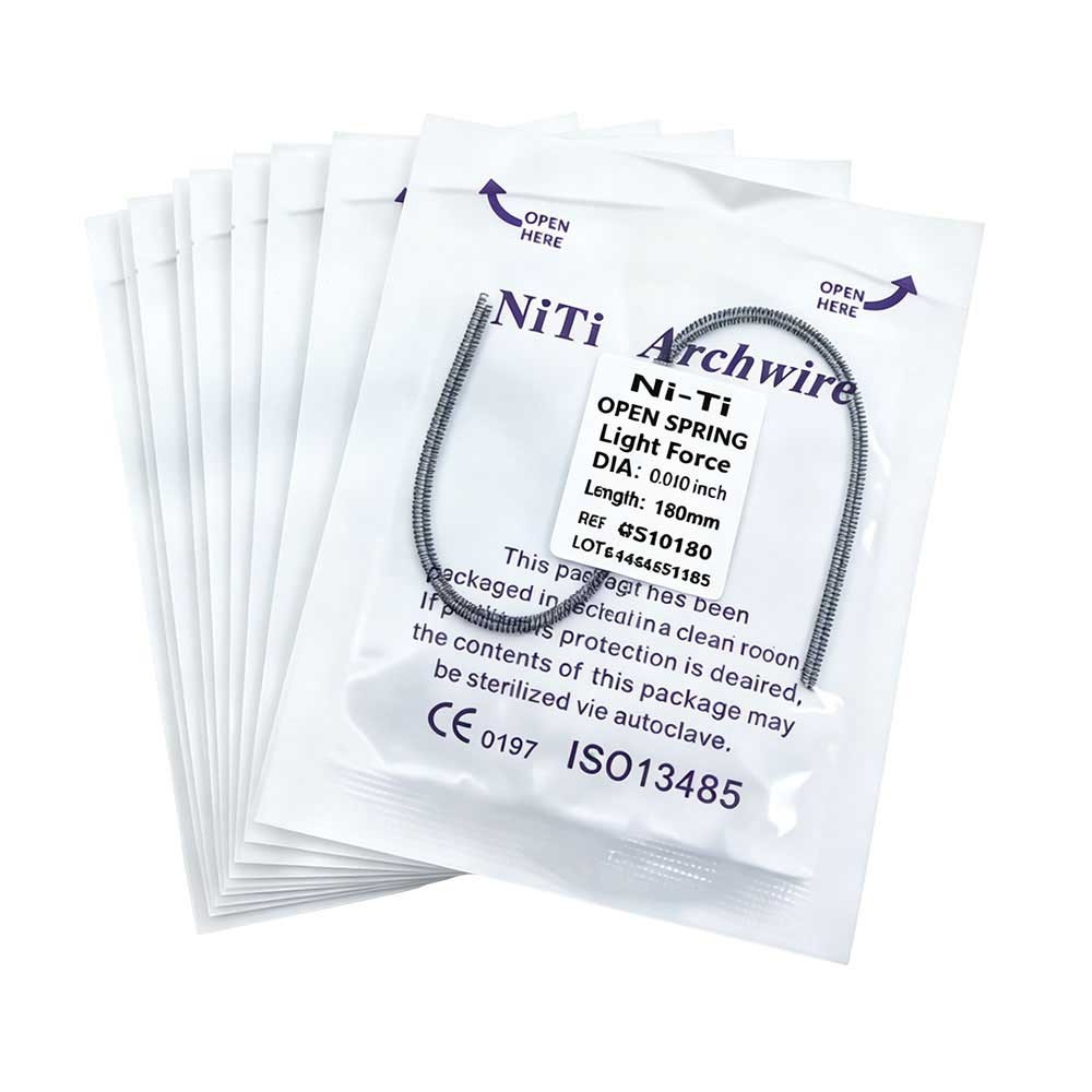 Orthodontic Dental Niti Open Coil Spring 0.010/0.012*180mm 2PCS/Pack