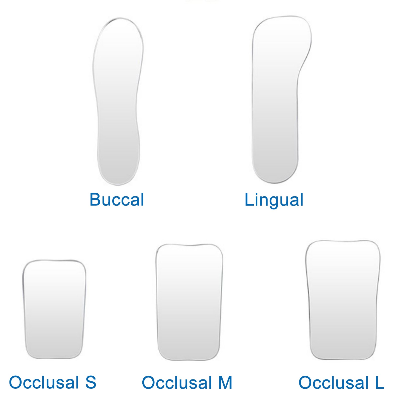 Dental Intraoral Orthodontic Occlusal 2Side Photographic Glass Mirror Photograpy