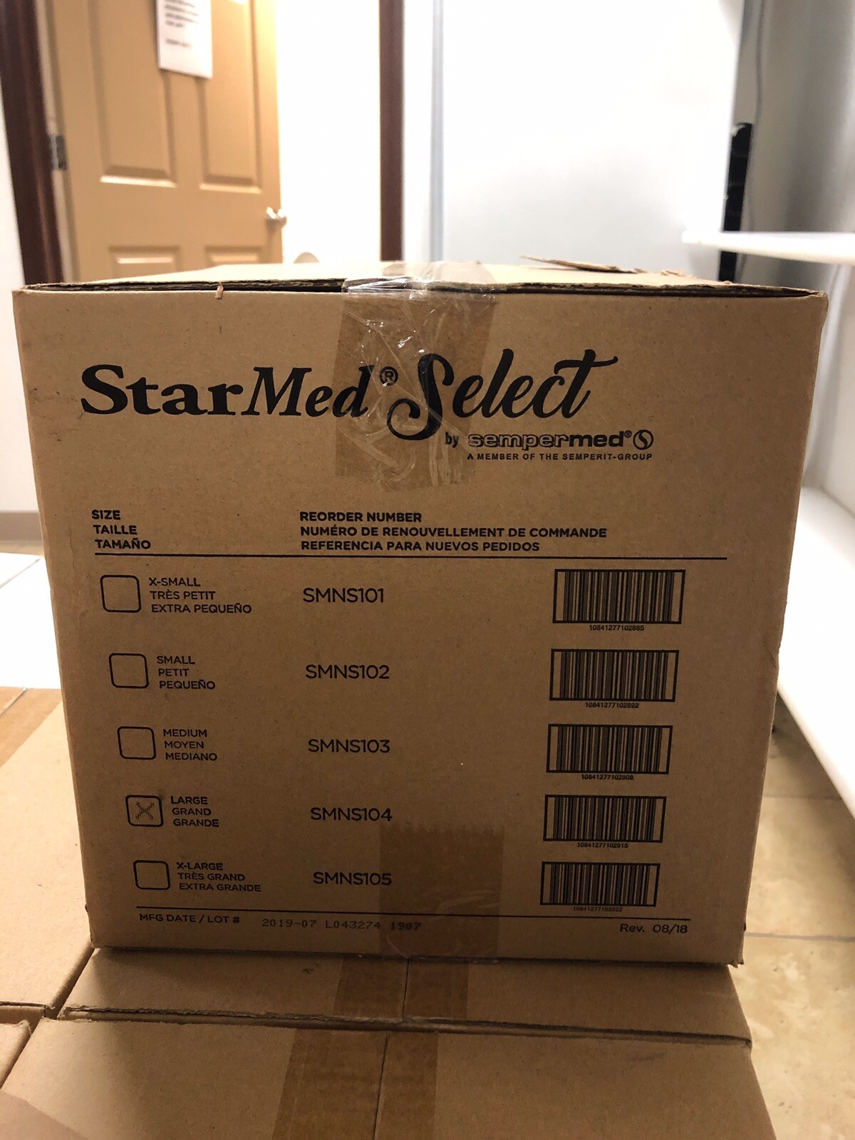 Sempermed StarMed Select SMNS104 Ultra Exam Glove Box Of 100 Size: Large NEW
