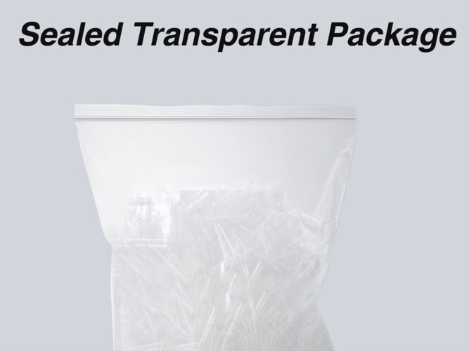200 Clear Micro Pipette Tips 2-200 uL, thinner tip PLASTIC Fast Ship!