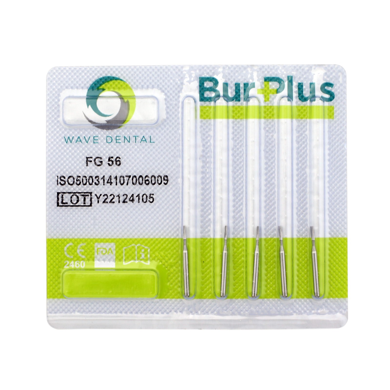 Wave Dental Operative Carbide Burs Straight Fissure Friction Grip FG 555 557 558