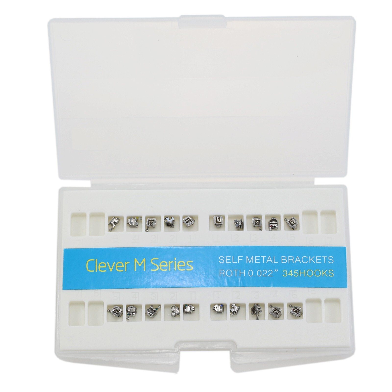 Dental Self Ligating Brackets Orthodontic Ceramic Metal Roth MBT Damon Empower