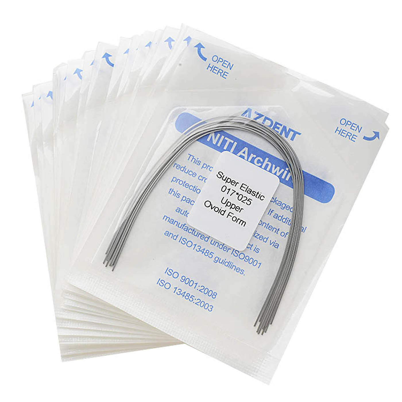 10Bag AZDENT Dental Orthodontic Super Elastic Niti Arch Wires Rectangular Ovoid