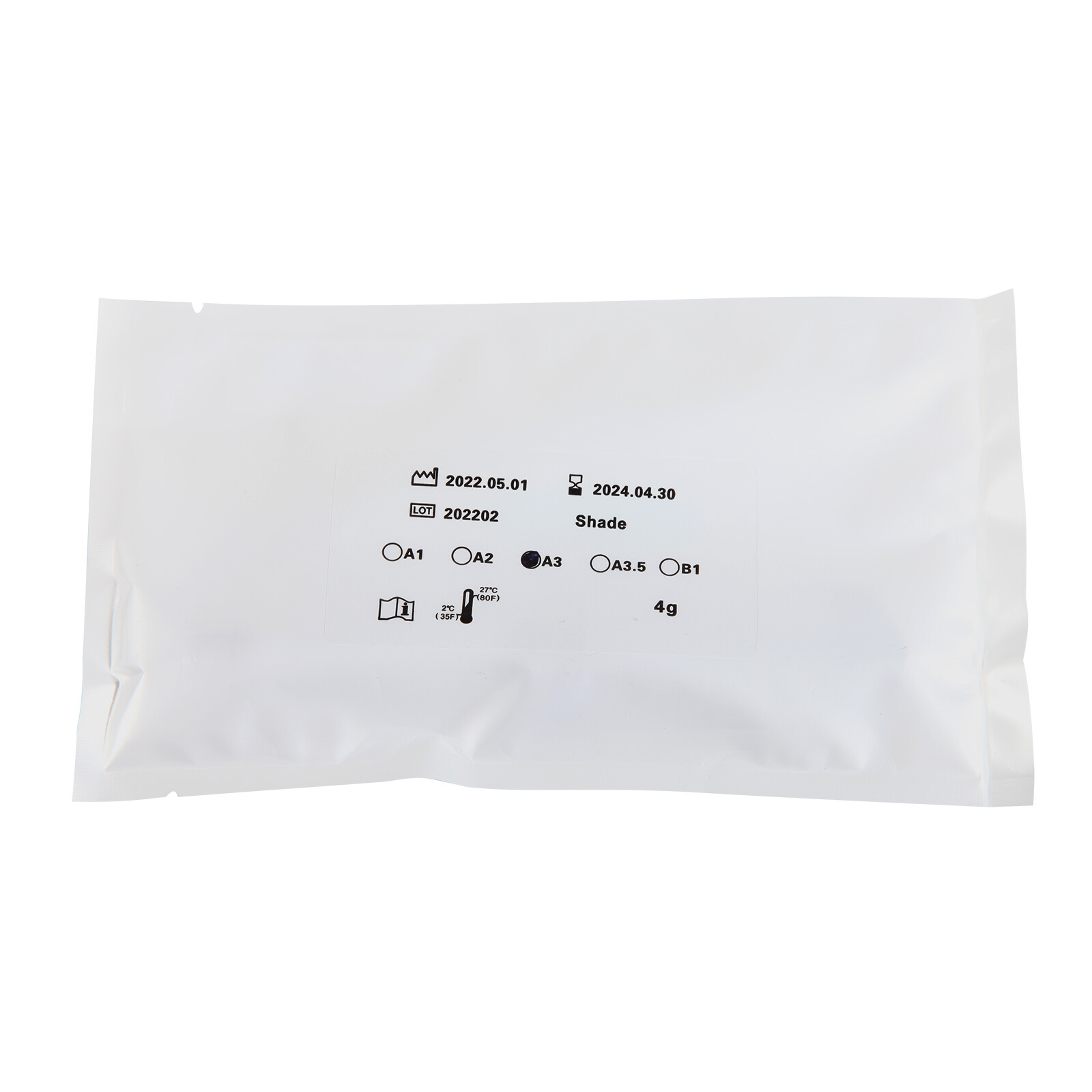 Dent Light Cure Hybrid Composite Dental Resin Shade A3 – 4.5 g syringe 001-001