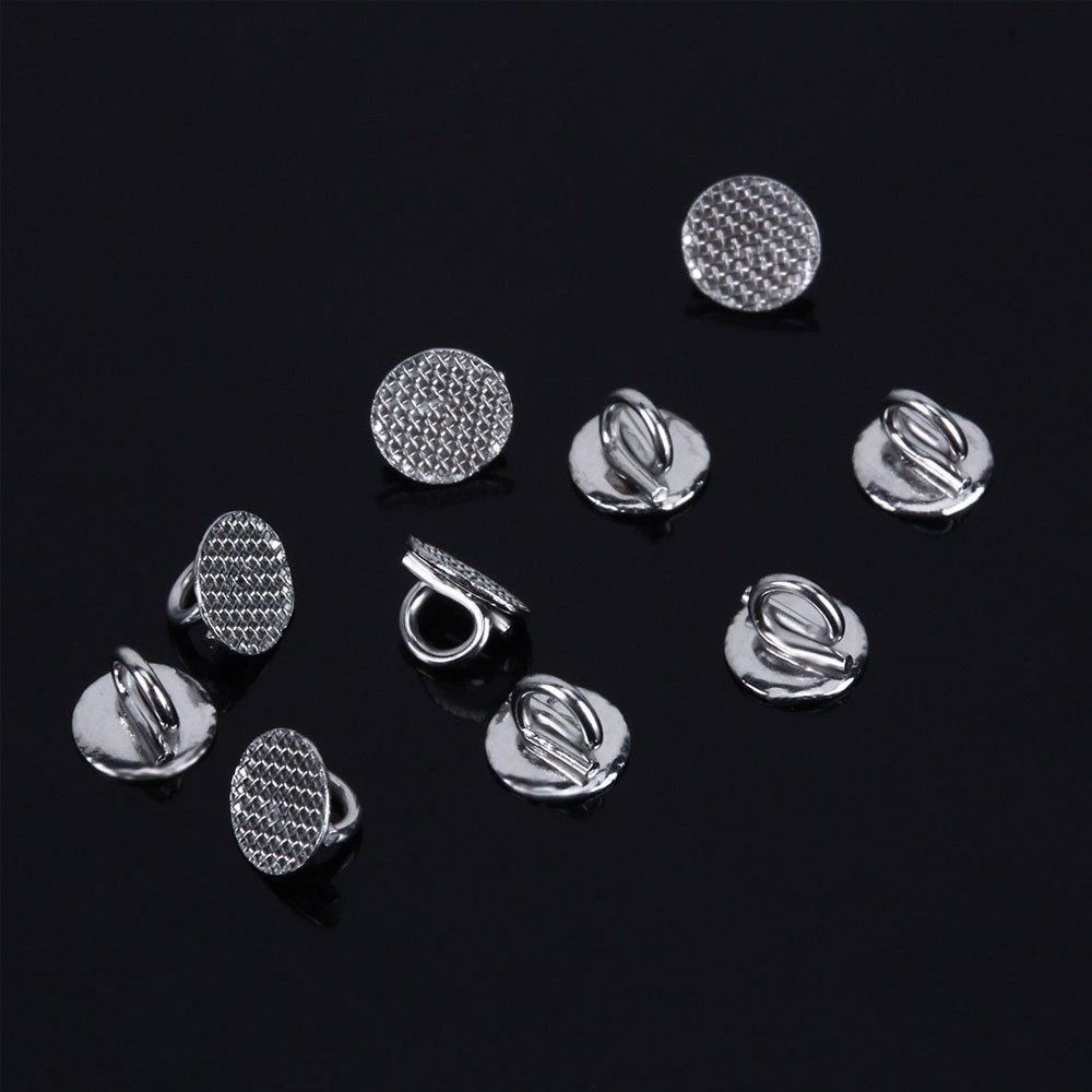 Dental Orthodontics Lingual Button Direct Bondable Eyelet Round Base 10 Pcs/pack