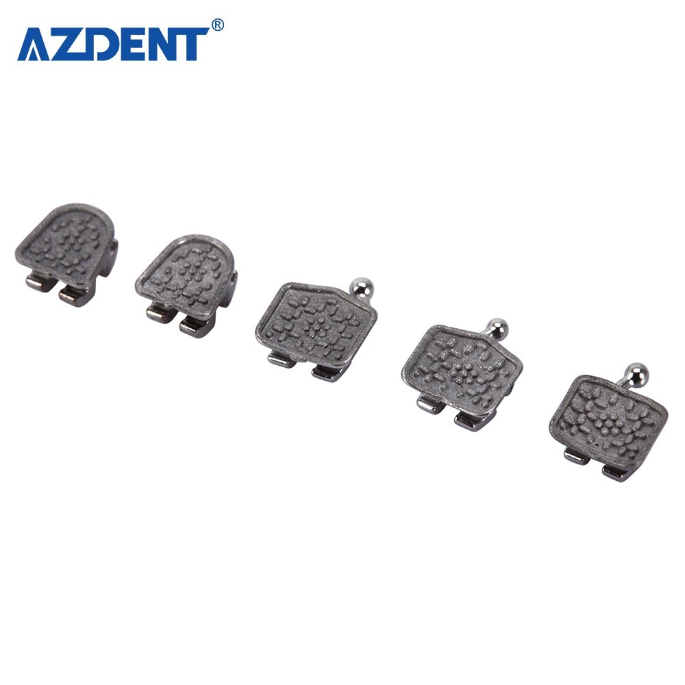 10 Packs AZDENT Dental Orthodontic Bracket Monoblock MIM Mini Roth.022 345 Hooks