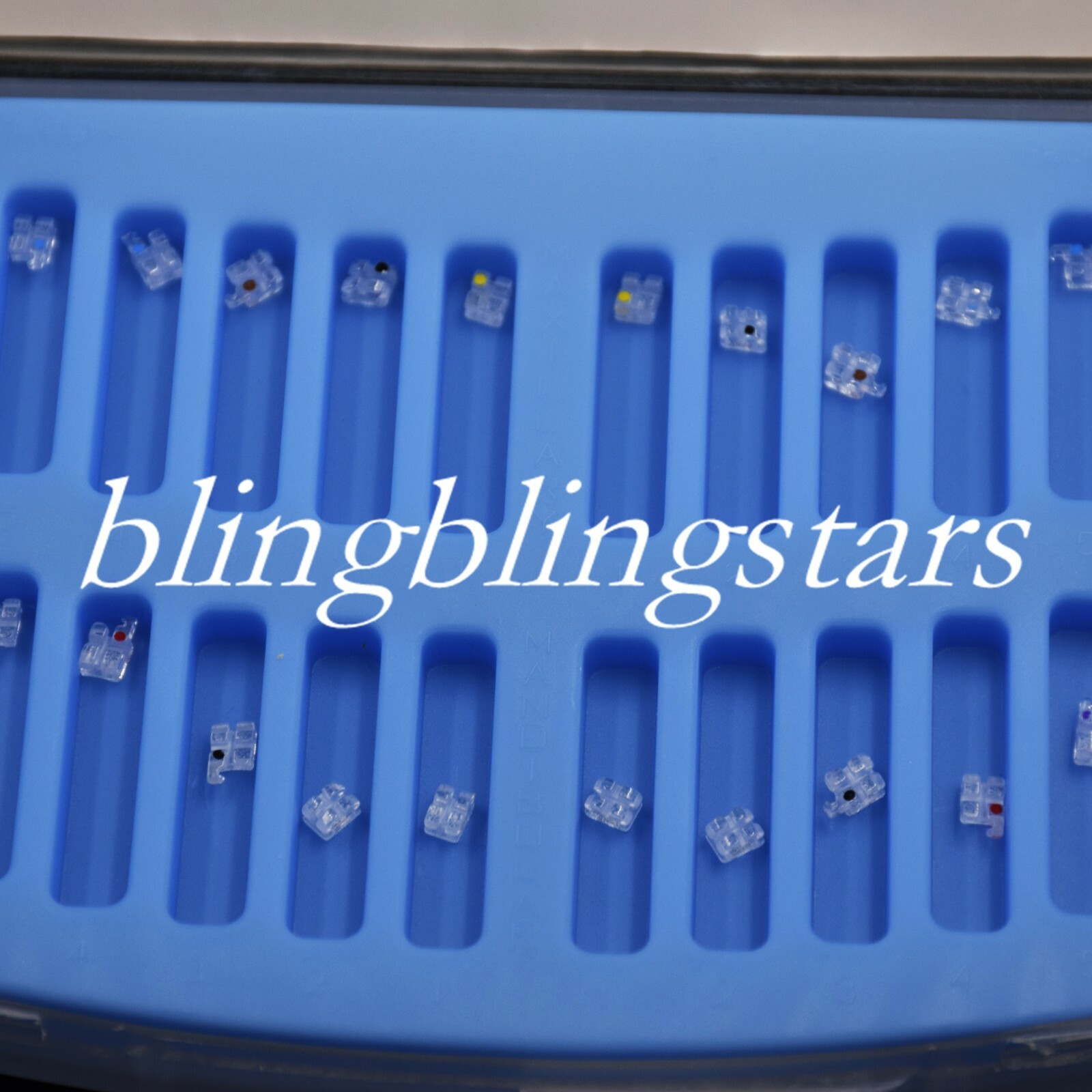 Dental Monocrystalline Sapphire Ceramic Bracket Brace 345 Hooks 018/022 Roth/MBT