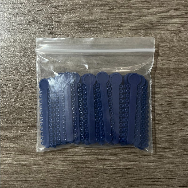 5Packs/5040pc Dental Ligature Ties Orthodontic Elastic Rubber Bands Dark Blue