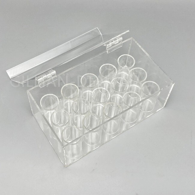 1 Box Dental Orthodontic Elastics Power Chains Ligature Ties Holder Acrylic Case