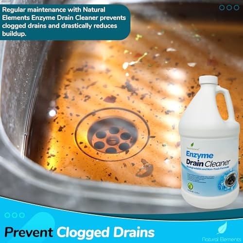 Natural Elements Enzyme Drain Cleaner | Digest Grease, Fats, and Paper…