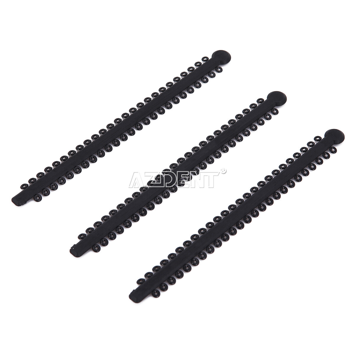 AZDENT Dental Orthodontic Ligature Ties Elastic Rubber Bands /Round Arch wires