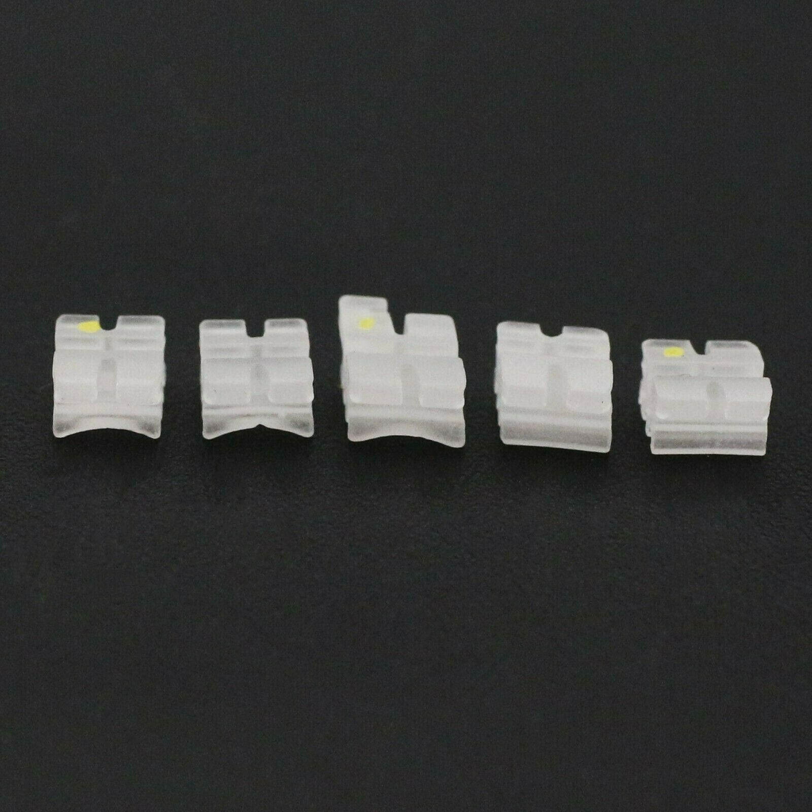 20 Pcs Dental Orthodontic Ceramic Brackets Clear Braces Roth/MBT 022 Hooks 3-4-5