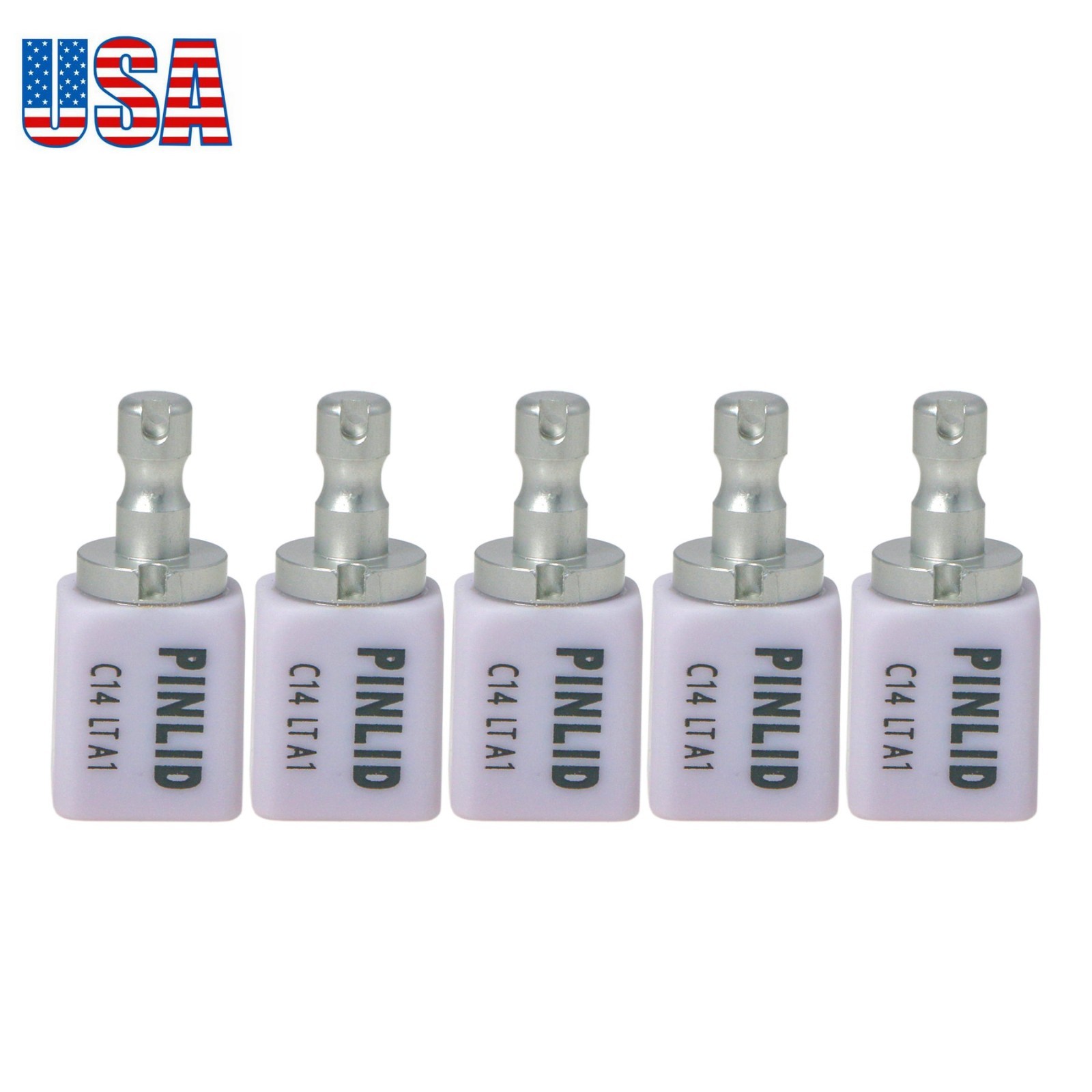 US C14 CAD/CAM Emax Glass Ceramic Lithium Dislicate Blocks Cerec 5Pcs/Box A2 BL2