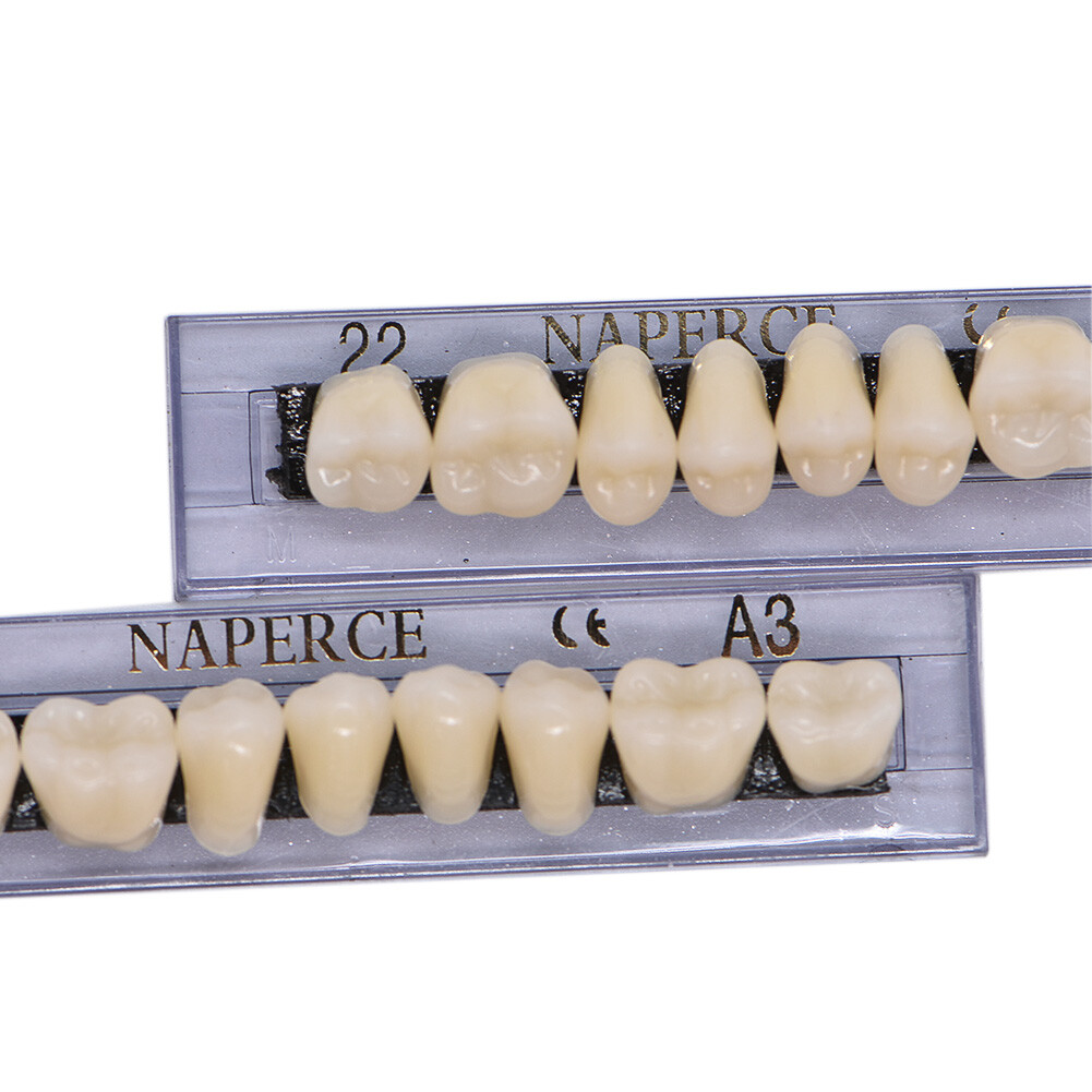 168Pcs Dental Acrylic Resin Denture 22#A3 Full Set Teeth Upper Lower Shade Tooth