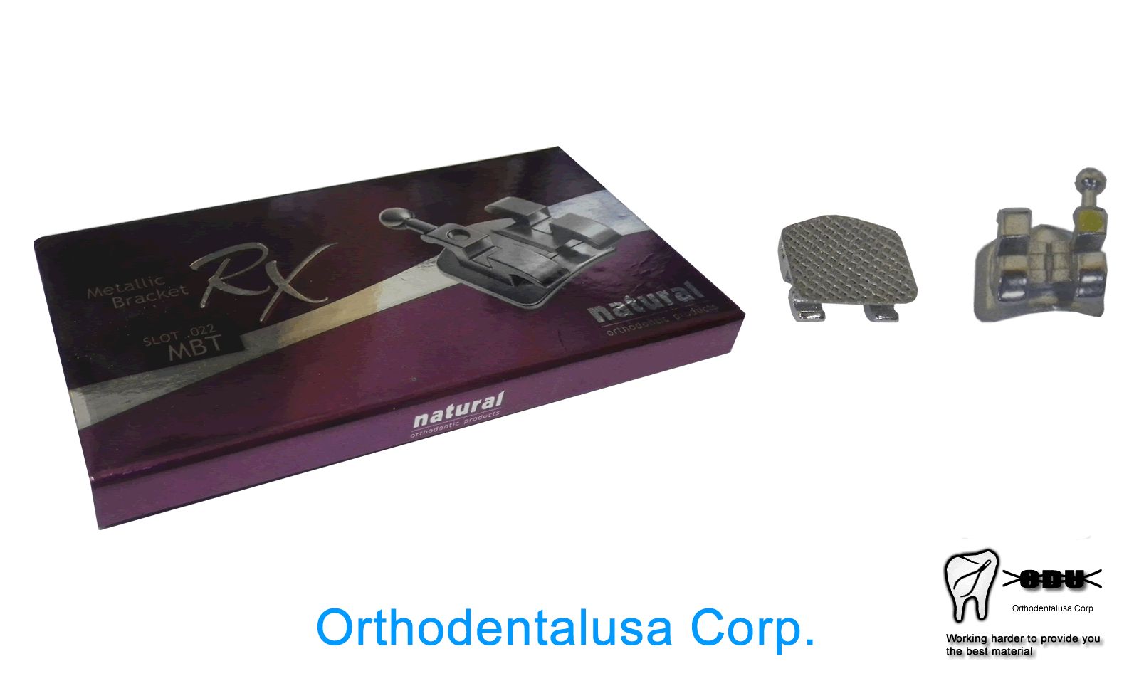 SET X 4 (80) ORTHODONTIC BRACKET MBT RX .022” W/H 3,4,5 MIM MICROETCHED MESH
