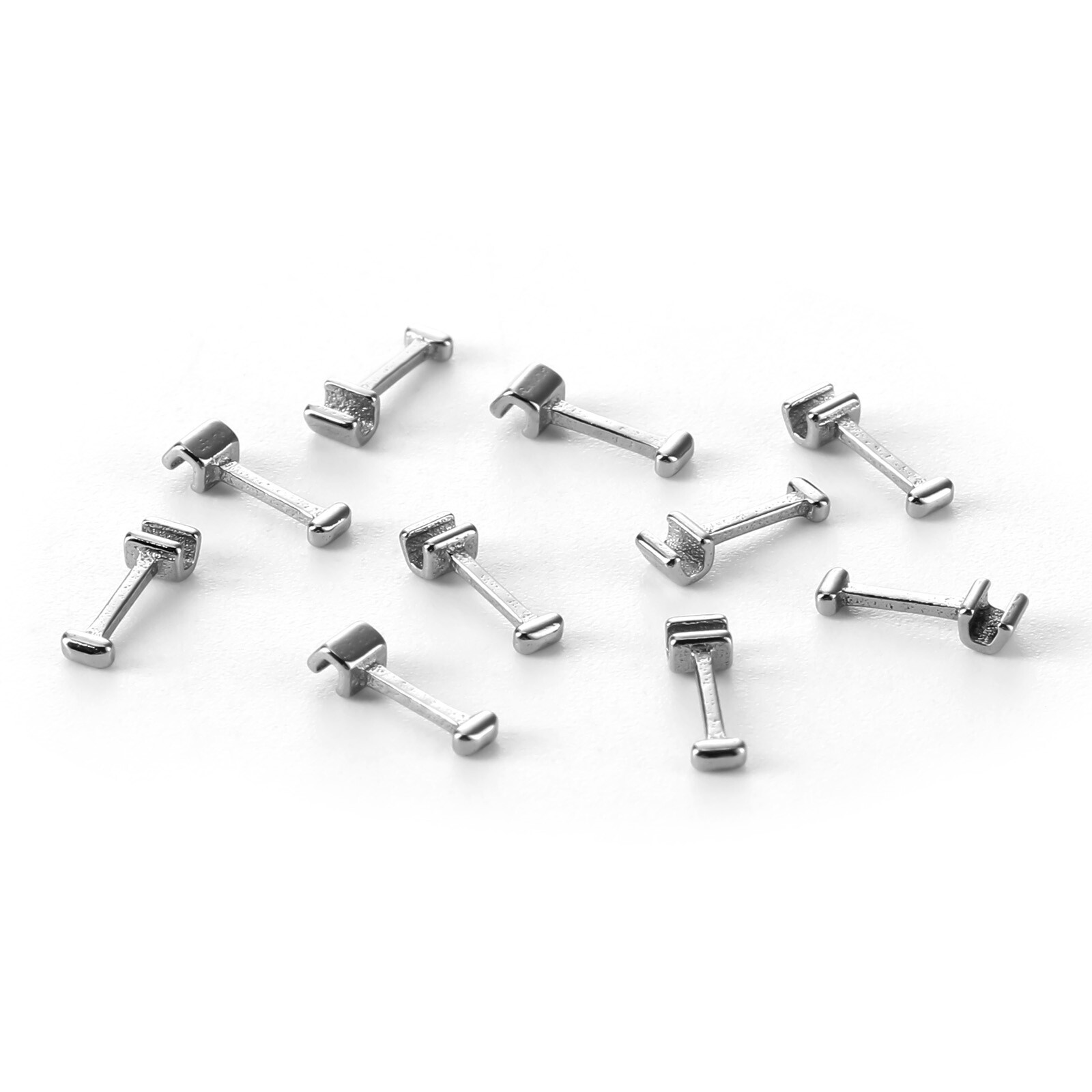 JMU Dental Orthodontic Crimpable Hooks 10Pcs/Bag 2.1/4/5.4/7mm