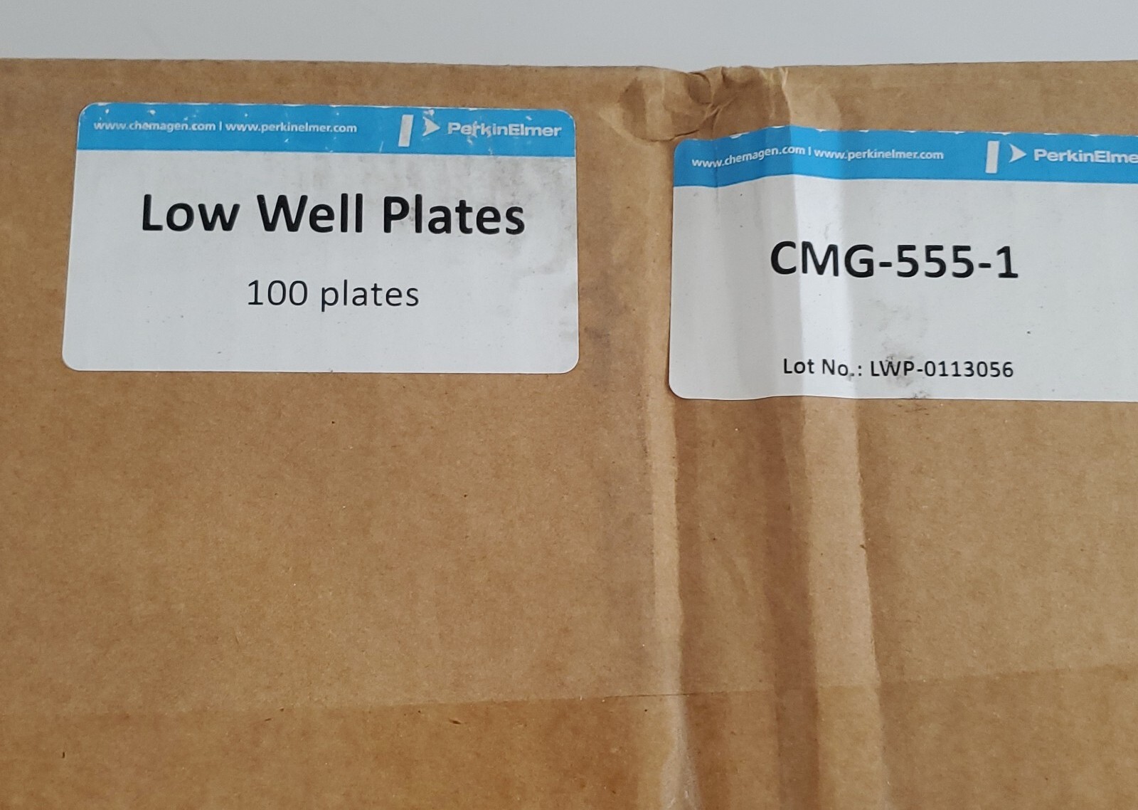 *NEW FACTORY SEALED* BOX OF 100 Perkin Elmer CMG-555-1 Low Well Plates +Warranty