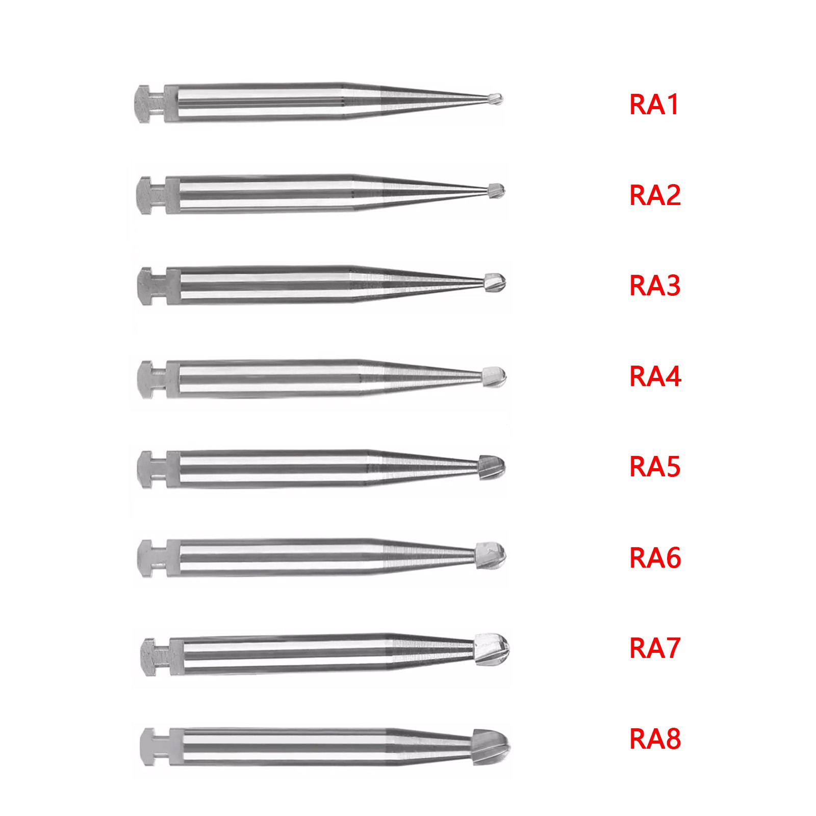 5pcs SANDENT Fresas de diamante dental para piezas de mano de alta velocidad