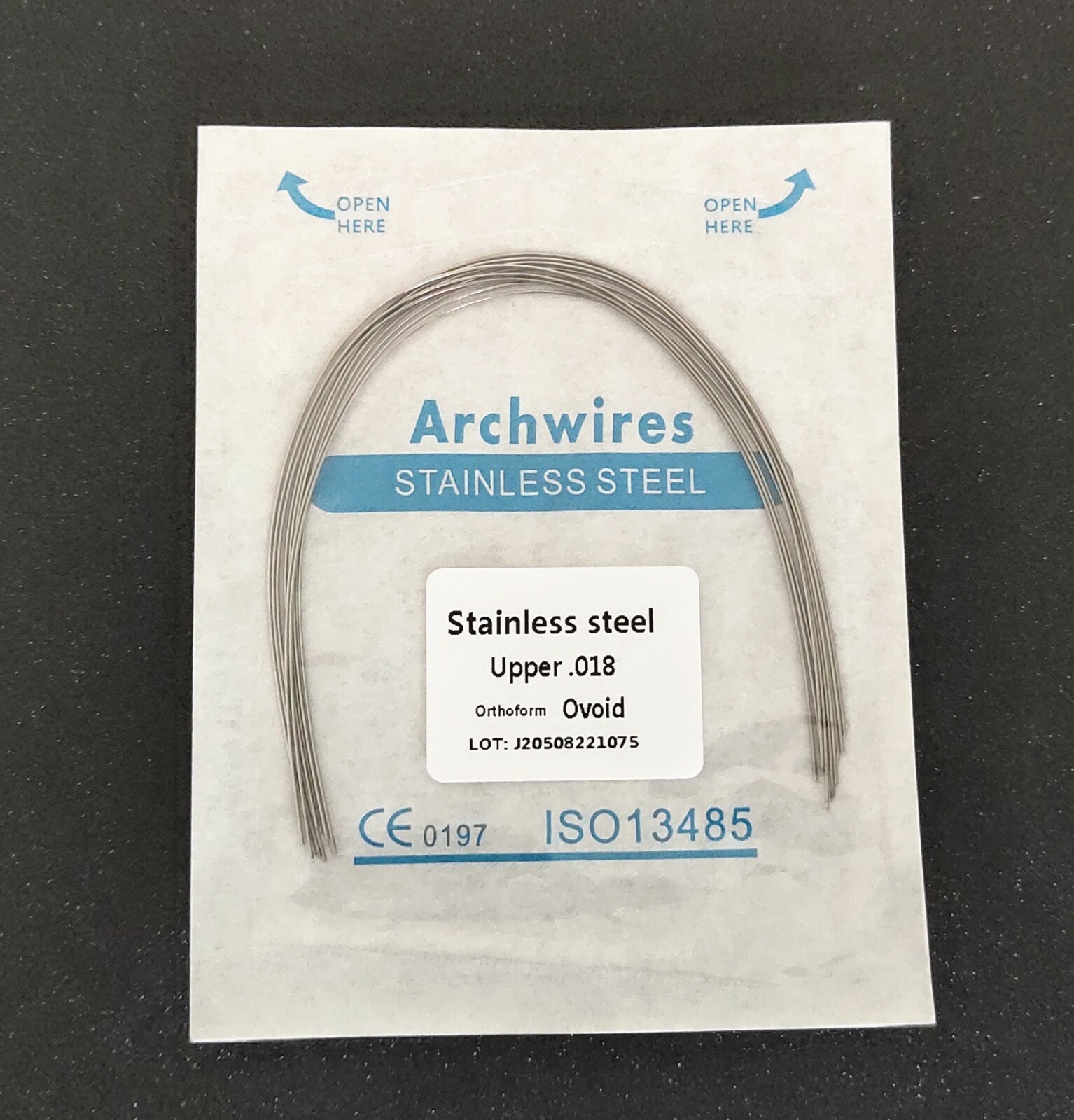 100 Pieces Dental Stainless Steel Round Arch Wire Orthodontic Arcs Ovoid Form