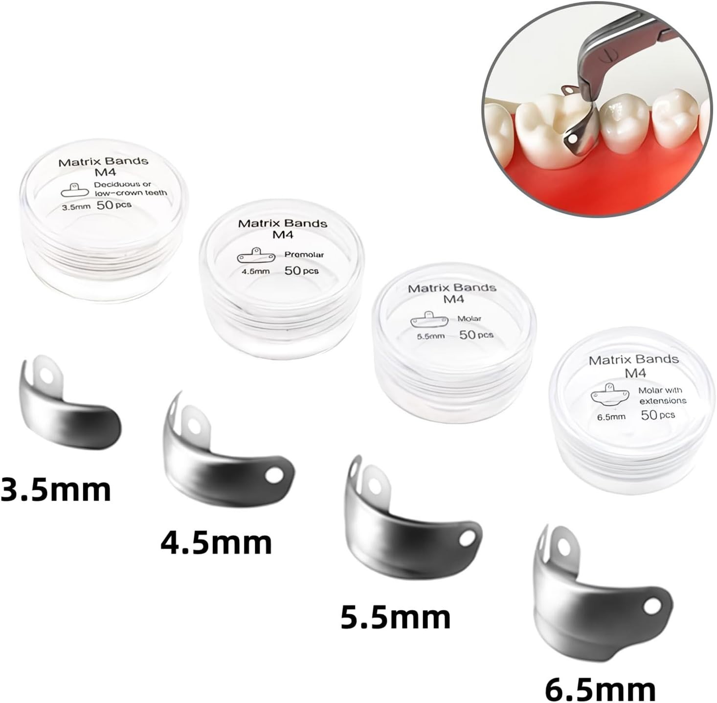 Dental Matrix Bands Ring Sectional Matrice Clamp Fit Garrison Palodent V3 System