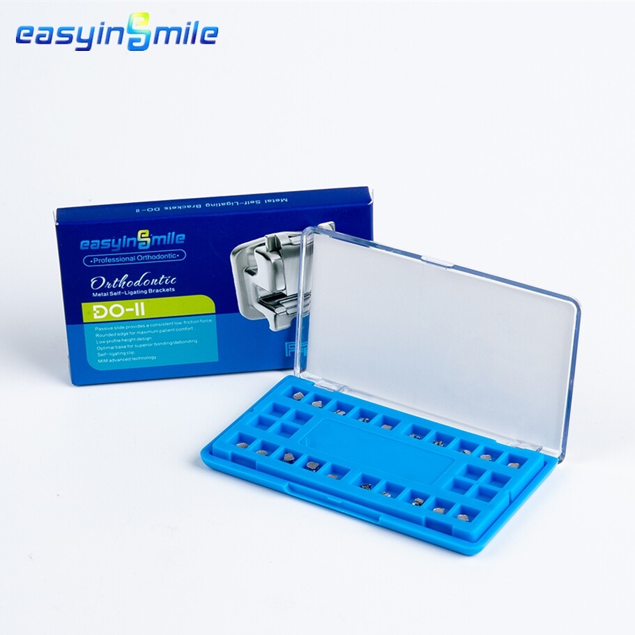20pcs Orthodontic Metal Self-Ligating Bracket Roth 022 345Hook Dental Mini Brace