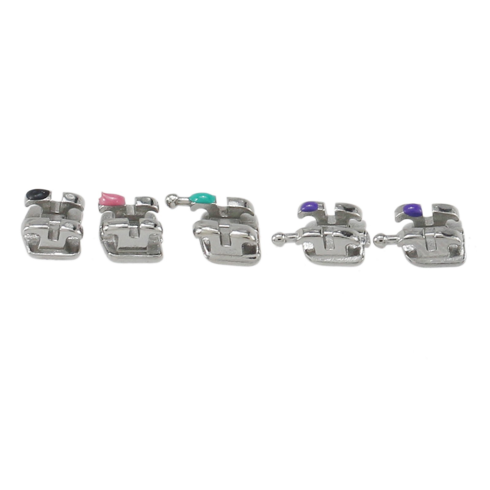Dental Orthodontic Metal Brackets Braces Mini MIM Roth MBT 018 022 345 Hooks 5-5