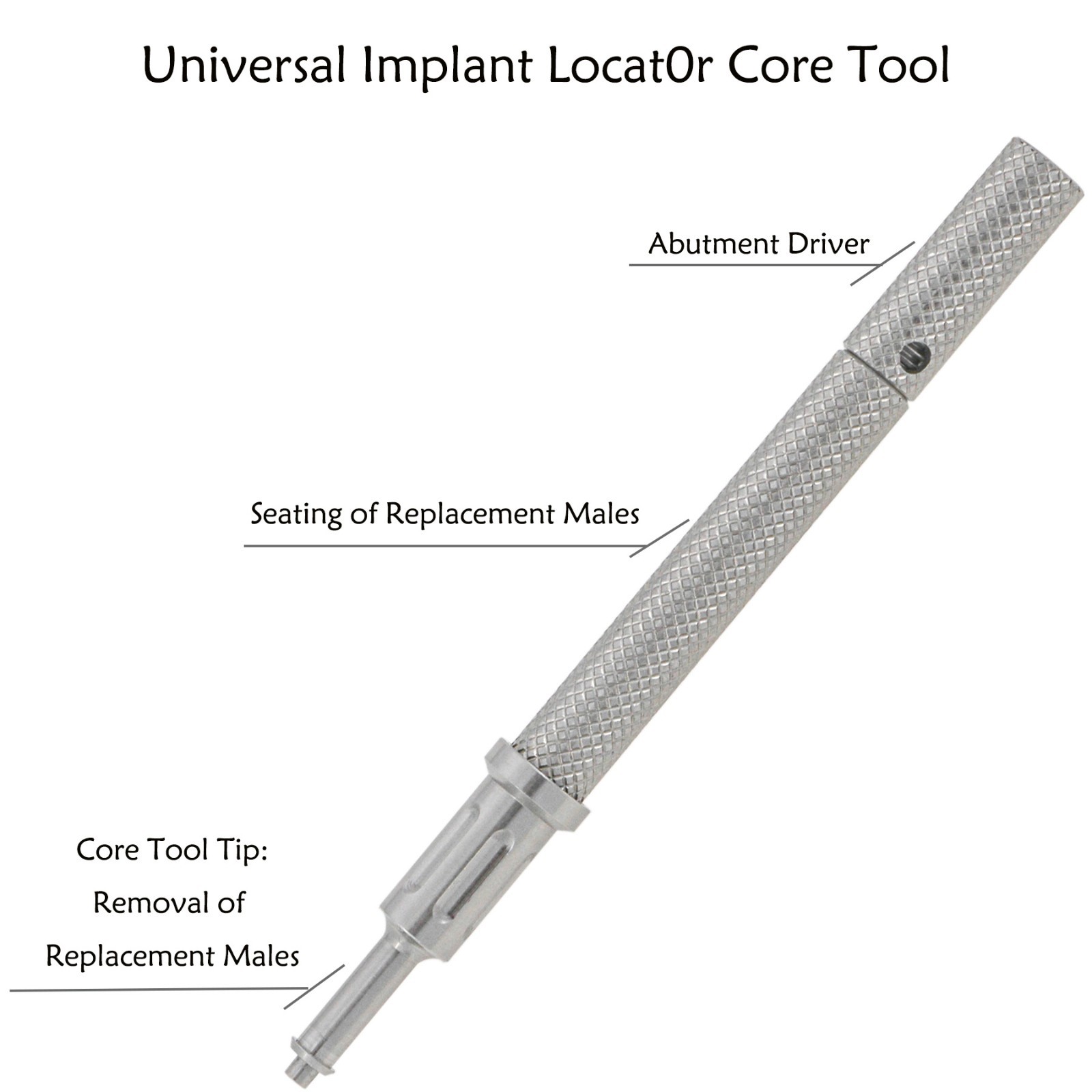 Locator Abutment for Nobel Active Biocare Conical Connection NP/RP 1-5mm Height