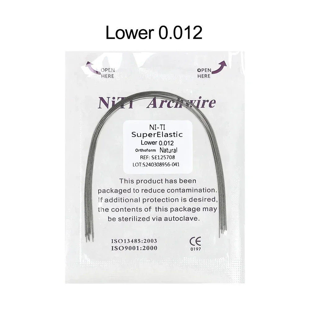 Dental Super Elastic Niti Round Arch Wires Arch Wire for Bracket Braces Alambre